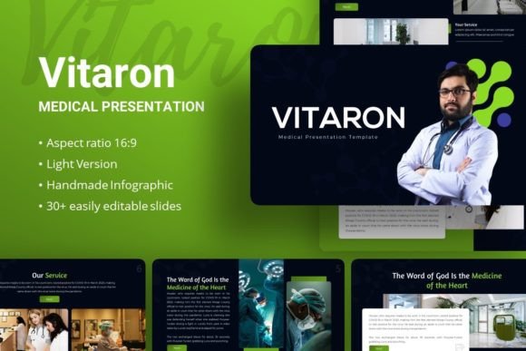 Elevate Your Message with the Vitaron Presentation Template