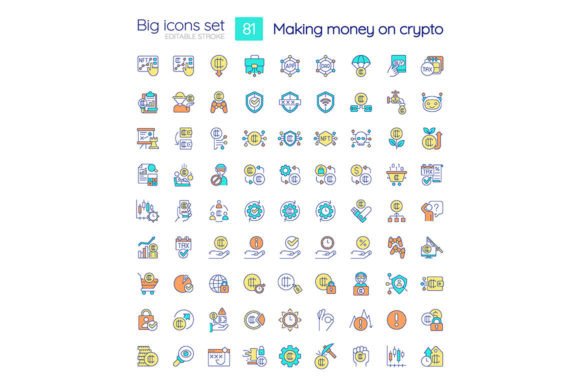 Making Money on Crypto SVG Color Icons: Your Creative Toolkit