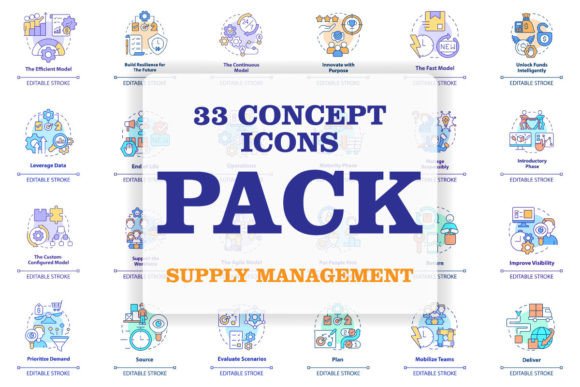 Supply Chain Management Concept Icons: A Strategic Toolkit for Visual Communication