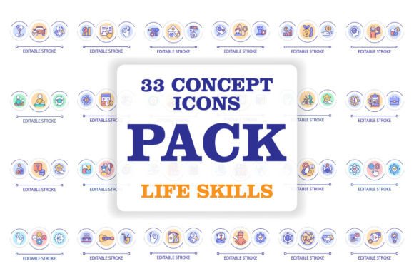 The Visual Language of Growth: How the Life Skills Svg Loop Concept Icons Set Empowers Modern Communication